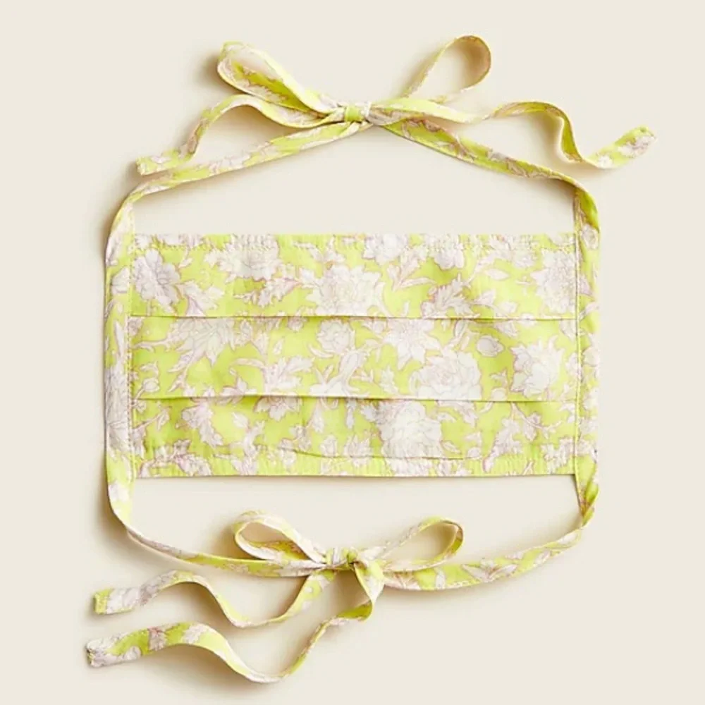 J. Crew Reusable Washable Fabric Tie Masks, Set of 3, NWT